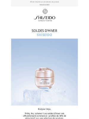 SHISEIDO (France) - Les soldes d’hiver commencent maintenant !