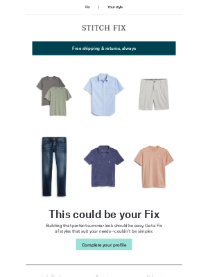 Stitch Fix - One Fix, five pieces