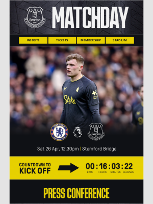 Everton - Gearing up for a trip to the capital 💪 All you need to know ahead of our Chelsea clash ⬇️