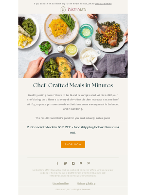 BistroMD - HURRY! 60% Off + Free Shipping Ends Soon