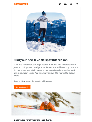 KAYAK (United Kingdom) - Shake it up this ski season 🎿