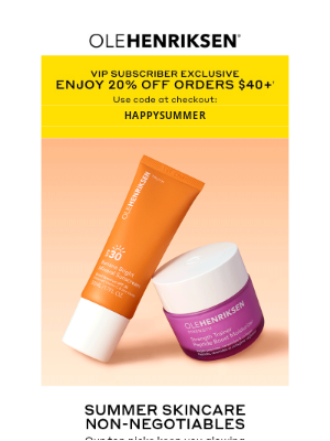 Ole Henriksen - 20% OFF summer skincare essentials