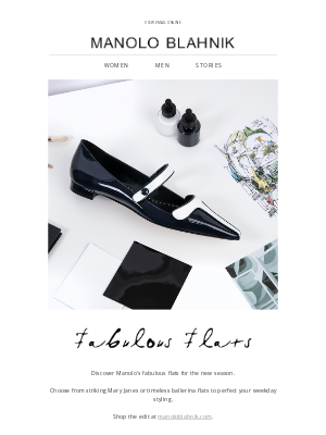Manolo Blahnik - Fabulous Flats | Shop the Edit