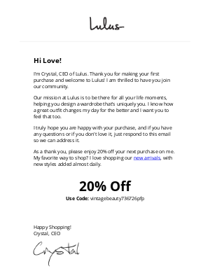 Lulus - 20% Off Just For You!