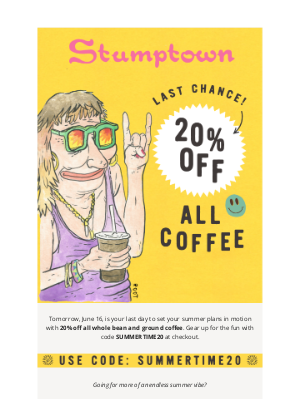 Stumptown Coffee Roasters - Don’t let summer start without coffee