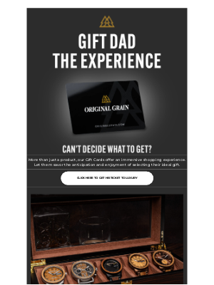 Original Grain - Gift His Ticket To Luxury