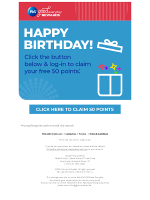 P&G Good Everyday - Happy Birthday, Charles!