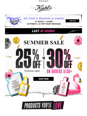 ⏰Last 2 days: Summer Sale - Up to 30% off