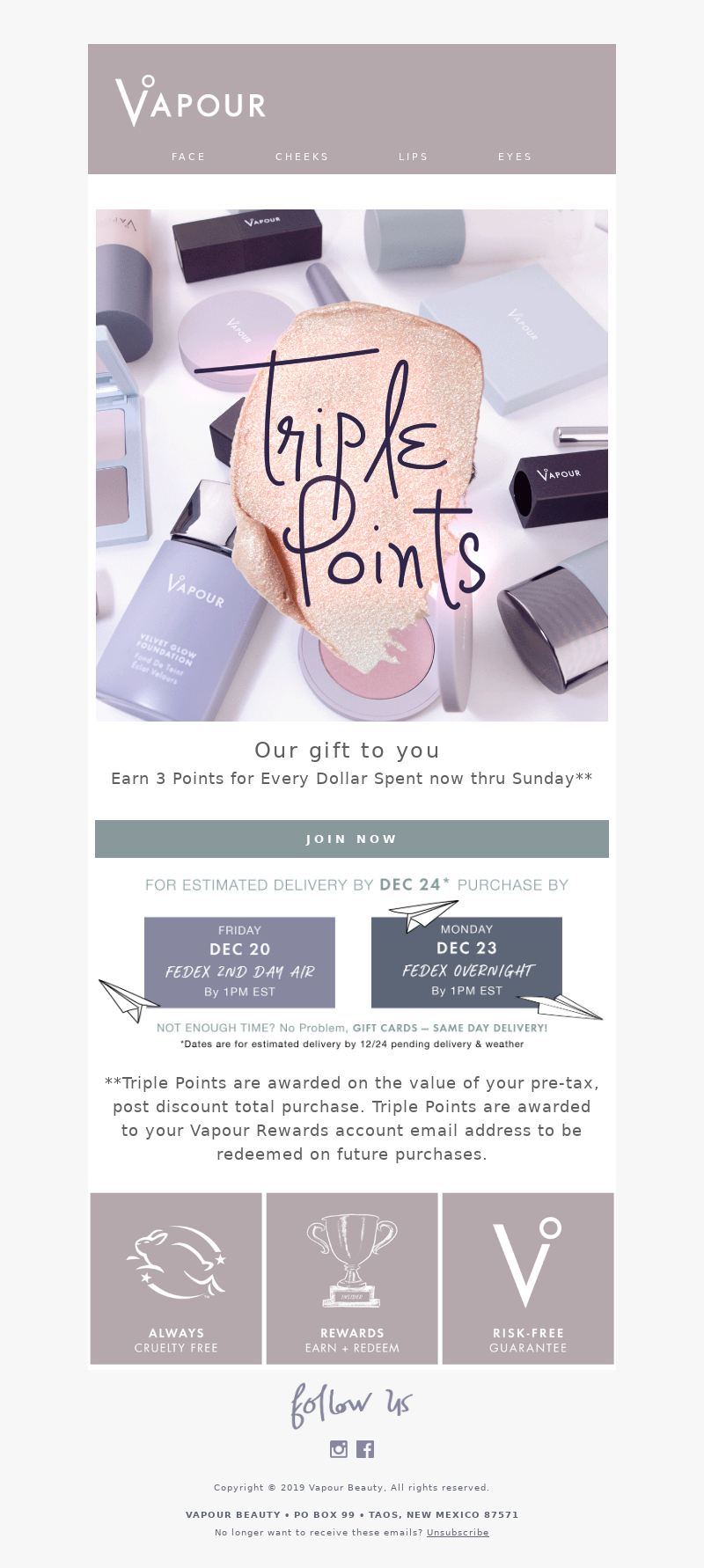 Vapour Beauty - Join our Loyalty Program