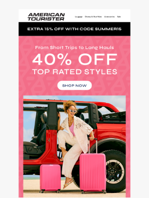 American Tourister - Summer Savings in Full Swing
