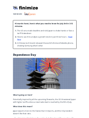 Finimize - ✋ Trump's ultimatum for Japan