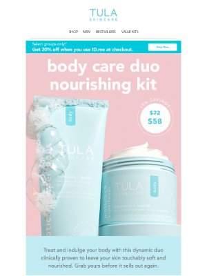 TULA - A body care routine you’ll love to repeat