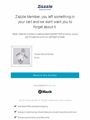 Zazzle - You Left Something Behind!