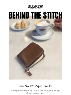 Billykirk, Inc. - Behind The Stitch: No. 078 Zipper Wallet