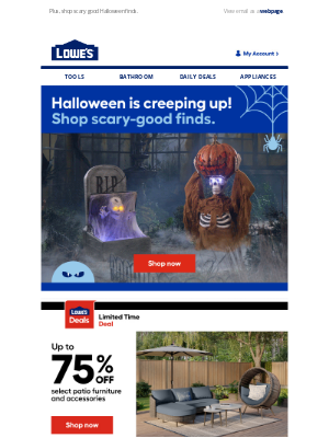 Lowe's - Save BIG with up to 75% OFF!