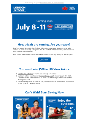 London Drugs (Canada) - 🕒 The Countdown Is On: Big Savings, Big Rewards!