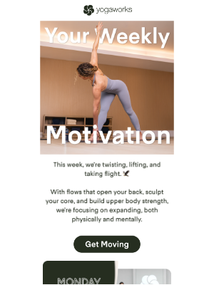 YogaWorks - 💪 Your weekly workout schedule is here