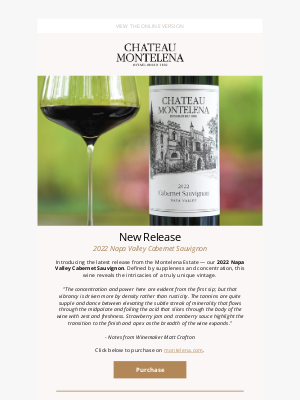 Chateau Montelena Winery - Discover the 2022 Napa Valley Cabernet