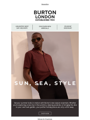 Burton (United Kingdom) - Sun, Sea, Style