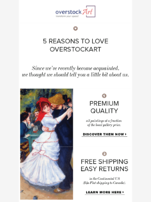 overstockArt - Ready to fall in 💗‎ with us?