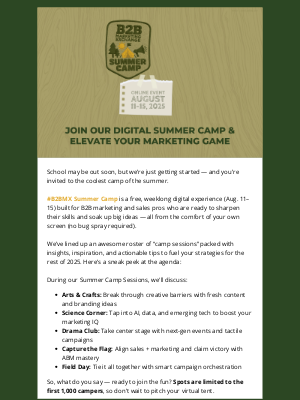 B2B Marketing Exchange - Gear Up for #B2BMX Summer Camp – Ignite Your Marketing Genius!