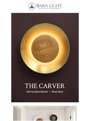 Barn Light Electric - New! Illuminate Artfully: Discover the Carver LED Surface Mount