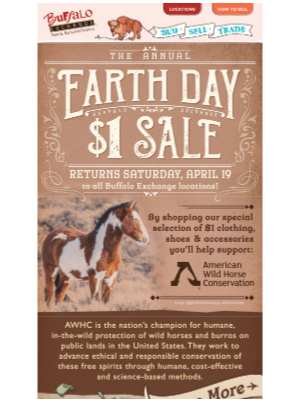 Buffalo Exchange - Why you should shop the Earth Day $1 Sale