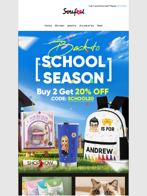 Soufeel Jewelry - A+ Gift Ideas for Back-to-School Season!