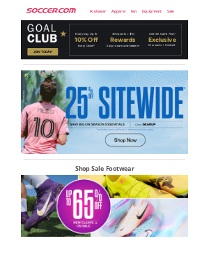 SOCCER - ⏰💲 LAST CHANCE to score 25% OFF!