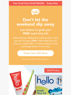 Hello Products - Extended 1 More Day 🎉 Free Gift!