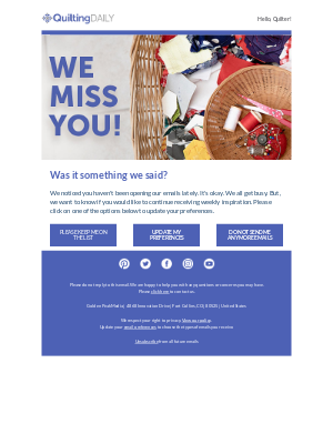 The Quilting Company - This is (almost) goodbye.