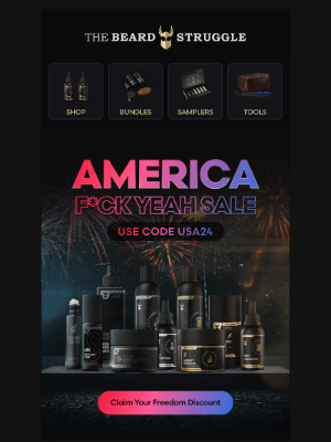 The Beard Struggle - America f*ck yeah sale