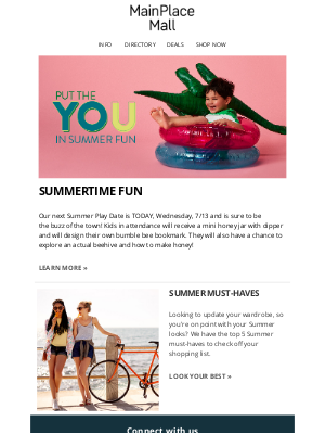 Westfield - Summertime Fun at MainPlace