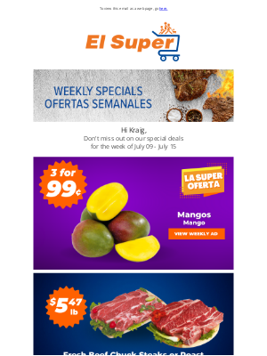 El Super Market - Kraig, Sizzling Summer Savings