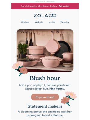 Zola - Flower delivery: Staub's NEW hue