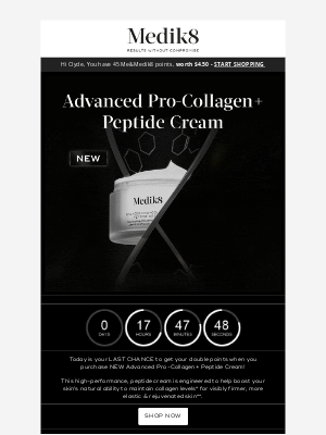 Medik8 - Last Chance To Get Your Double Points