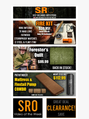 Self Reliance Outfitters - Back in Stock: The Forester’s Quilt!
