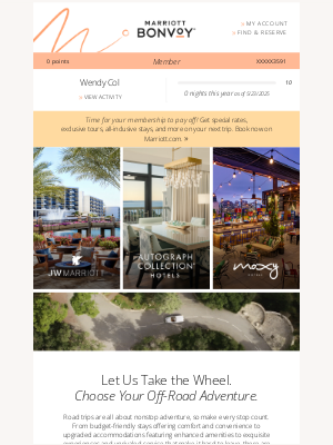 Marriott International - Wendy's July Account Update: You’re in the Driver’s Seat