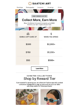 Saatchi Art - Limited-Time Only: Earn Up to $300 Toward Art