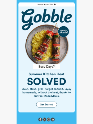 Gobble - 😮‍💨 Too Hot To Cook?