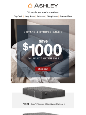 Ashley Furniture HomeStore - 🛏️ Save Up to $1000 On Better Sleep Tonight