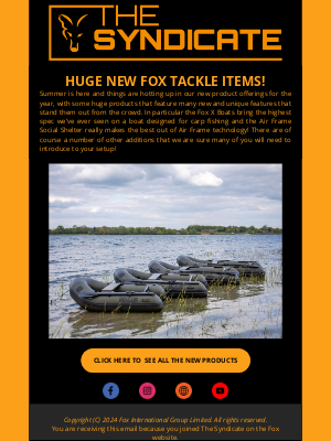 Fox International - BIG NEW PRODUCTS from Fox this Summer!