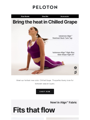 Peloton - Peloton x lululemon in Chilled Grape