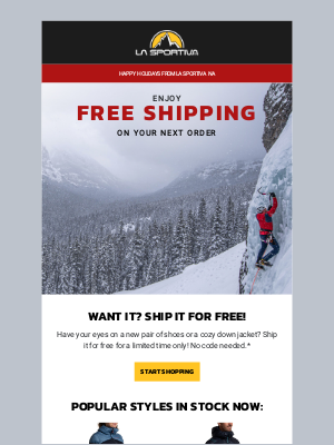 La Sportiva - Free Shipping on Your Next Order