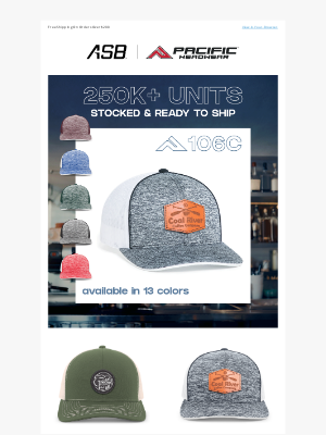 Augusta Sportswear - Pacific Headwear Caps Stocked & Ready to Ship