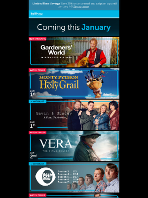 BritBox - New Year, new releases!