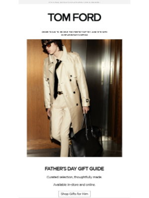 TOM FORD - FATHER'S DAY GIFT GUIDE