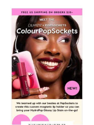 ColourPop Cosmetics - NEW! ColourPopSocket for your phone 📱💖
