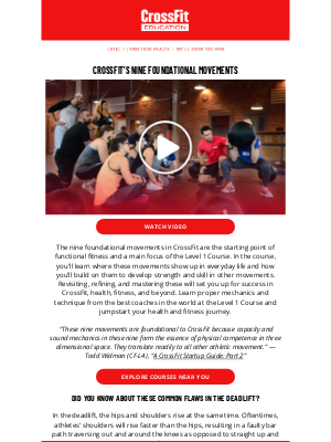 CrossFit Inc. - The Nine Foundational Movements of CrossFit