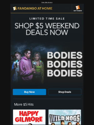 Vudu - Your $5 Weekend Deals Are Here